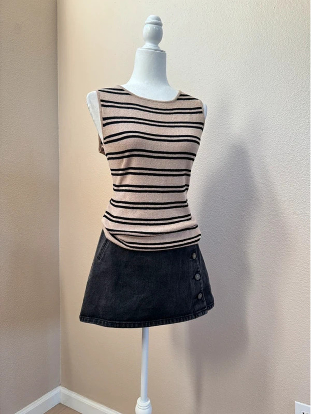 Linen and cotton top